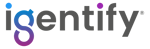 Igentify logo in grey blue and purple